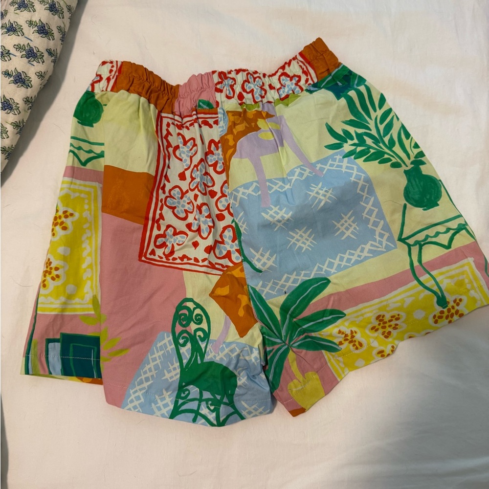 FRNCH Multicolor High Waist Women's Shorts